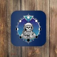 Astronaut Skeleton Star Sky Moon Phases Coaster thumb 0