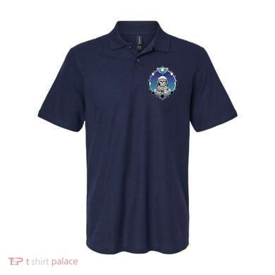 Astronaut Skeleton Star Sky Moon Phases Polo