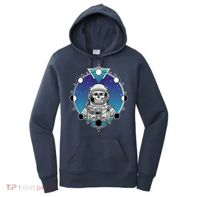 Astronaut Skeleton Star Sky Moon Phases Women's Hoodie