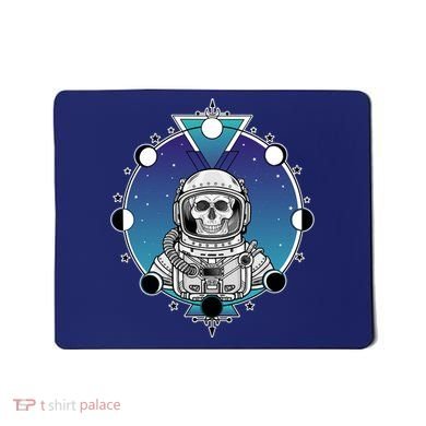 Astronaut Skeleton Star Sky Moon Phases Mousepad