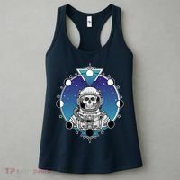 Astronaut Skeleton Star Sky Moon Phases Women's Tank Top thumb 3
