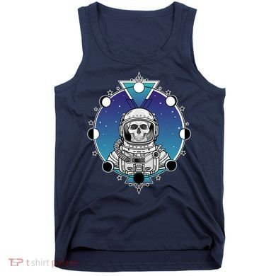 Astronaut Skeleton Star Sky Moon Phases Tank Top