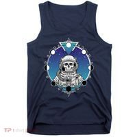Astronaut Skeleton Star Sky Moon Phases Tank Top thumb 0