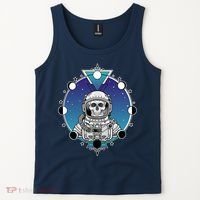 Astronaut Skeleton Star Sky Moon Phases Tank Top thumb 2
