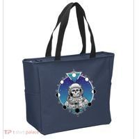 Astronaut Skeleton Star Sky Moon Phases Tote Bag thumb 2