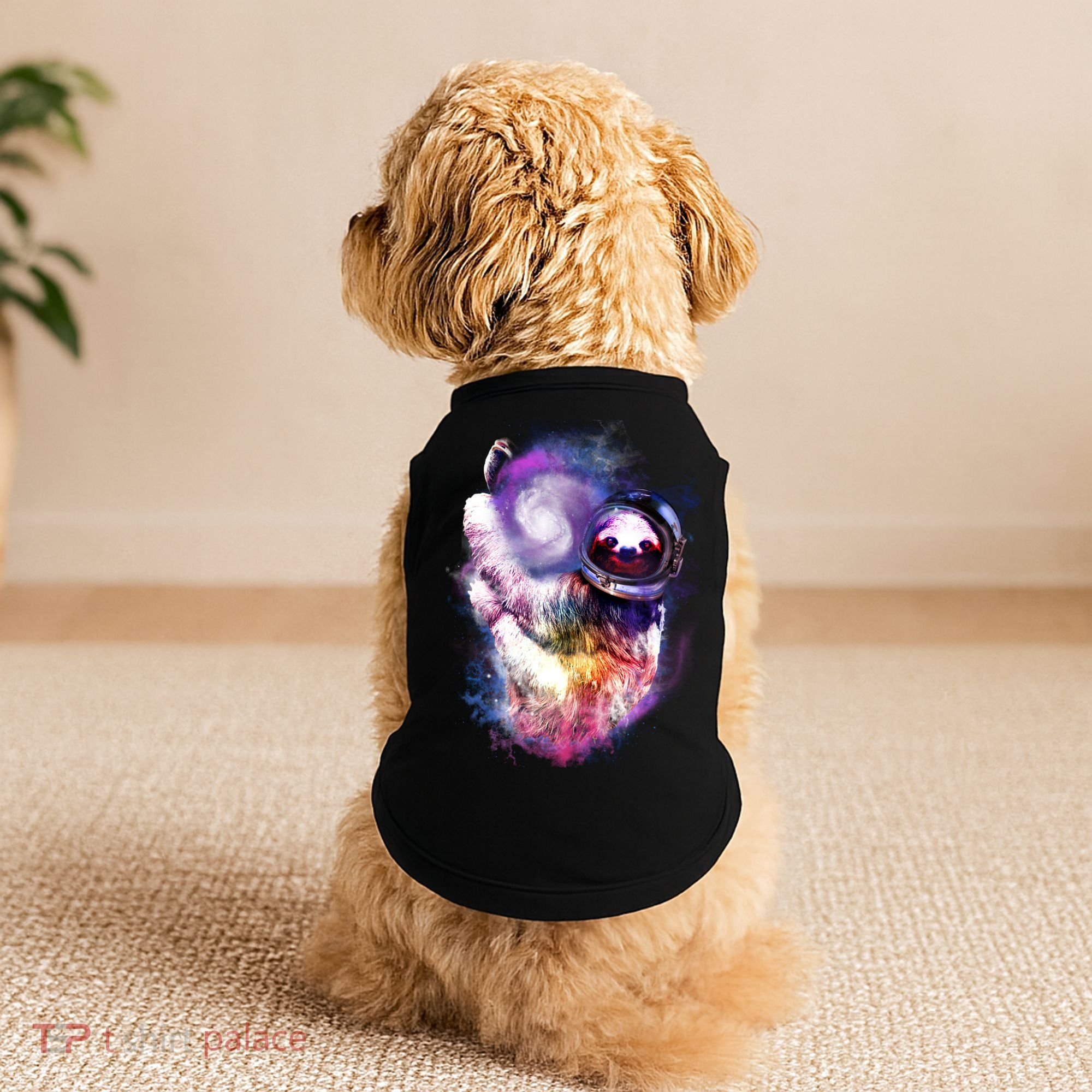 Astronaut Sloth Hanging In Space Doggie Tank