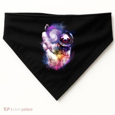 Astronaut Sloth Hanging In Space USA-Made Doggie Bandana