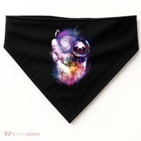 Astronaut Sloth Hanging In Space USA-Made Doggie Bandana thumb 0