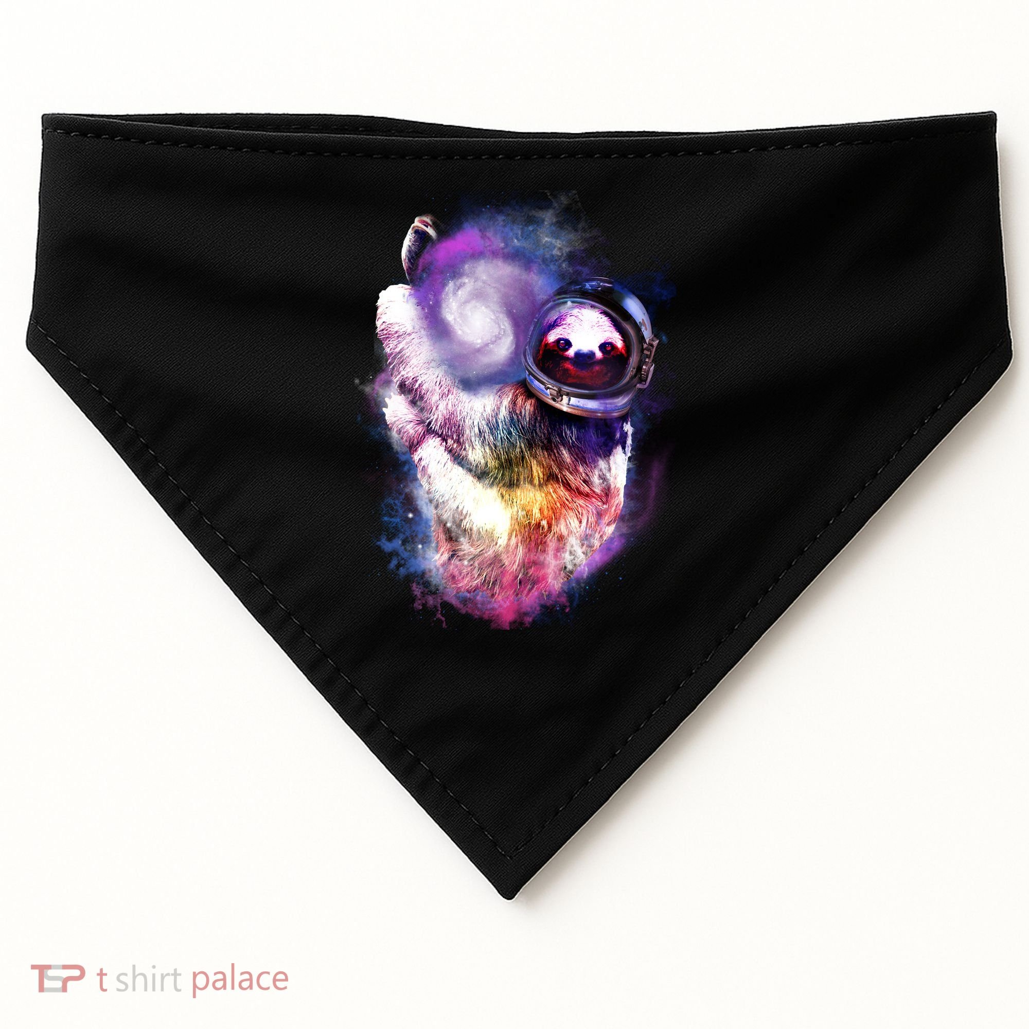 Astronaut Sloth Hanging In Space USA-Made Doggie Bandana