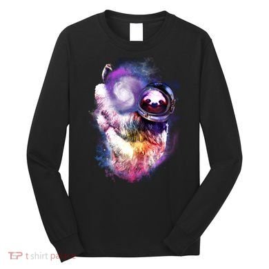 Astronaut Sloth Hanging In Space Long Sleeve Shirt