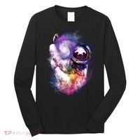 Astronaut Sloth Hanging In Space Long Sleeve Shirt thumb 0
