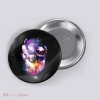 Astronaut Sloth Hanging In Space Button thumb 0