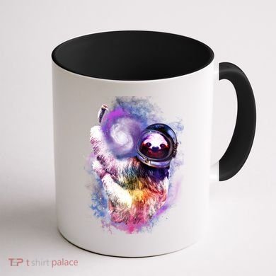 Astronaut Sloth Hanging In Space Coffee Mug back