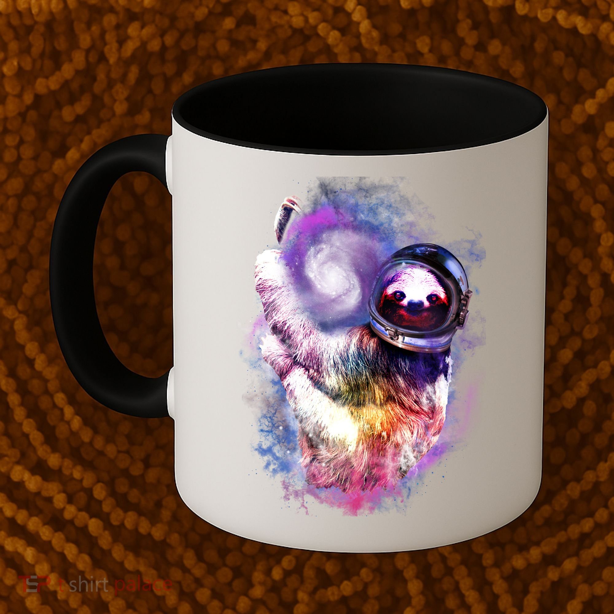 Astronaut Sloth Hanging In Space Coffee Mug