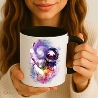 Astronaut Sloth Hanging In Space Coffee Mug thumb 3