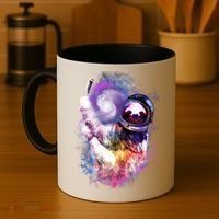 Astronaut Sloth Hanging In Space Coffee Mug thumb 4