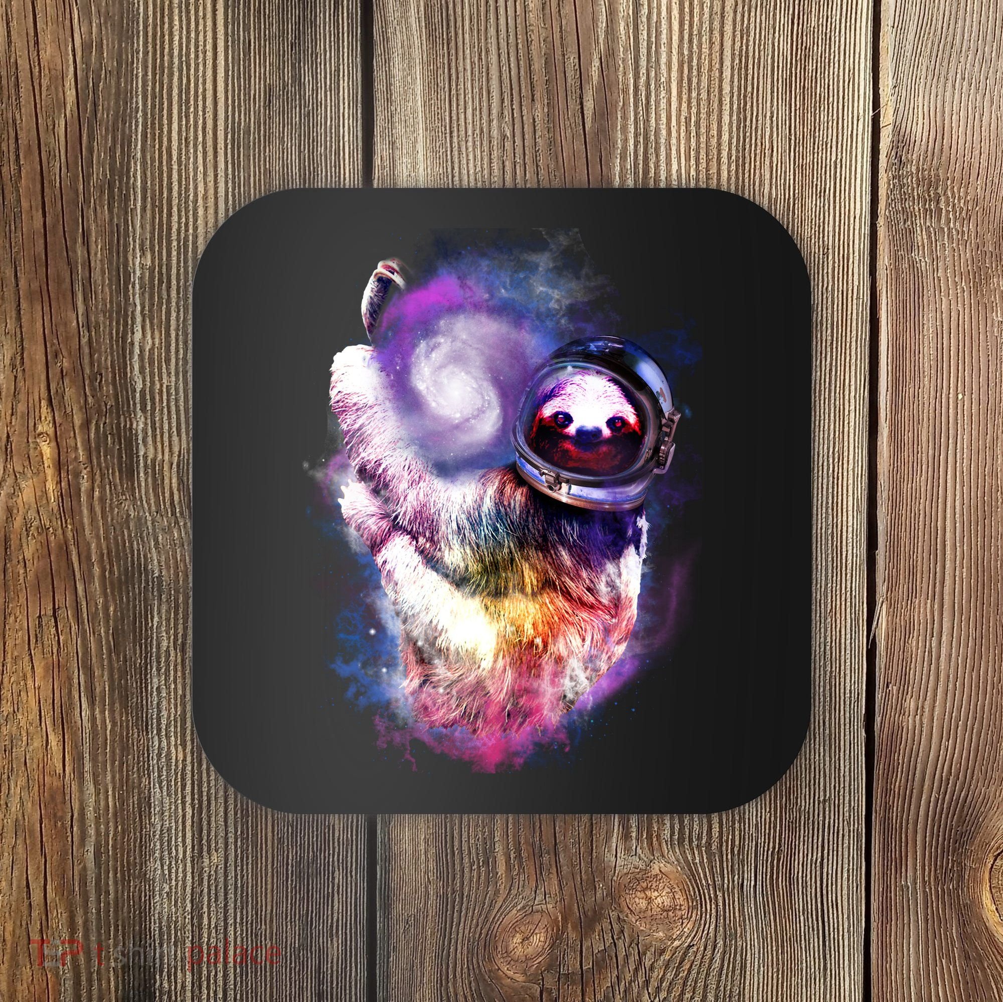 Astronaut Sloth Hanging In Space Coaster