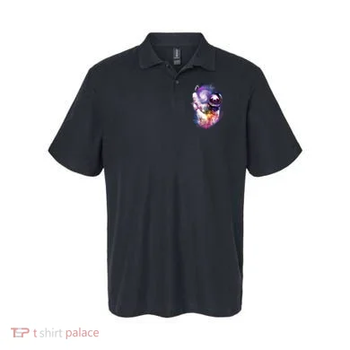 Astronaut Sloth Hanging In Space Polo