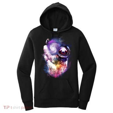 Astronaut Sloth Hanging In Space Women's Hoodie