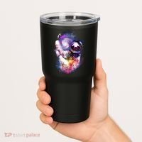 Astronaut Sloth Hanging In Space Tumbler thumb 2