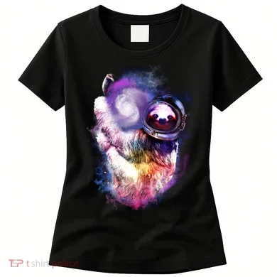 Astronaut Sloth Hanging In Space Women's T-Shirt