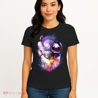 Astronaut Sloth Hanging In Space Women's T-Shirt thumb 4
