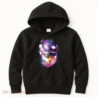 Astronaut Sloth Hanging In Space Kids Hoodie