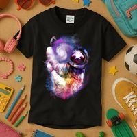 Astronaut Sloth Hanging In Space Kids T-Shirt thumb 3