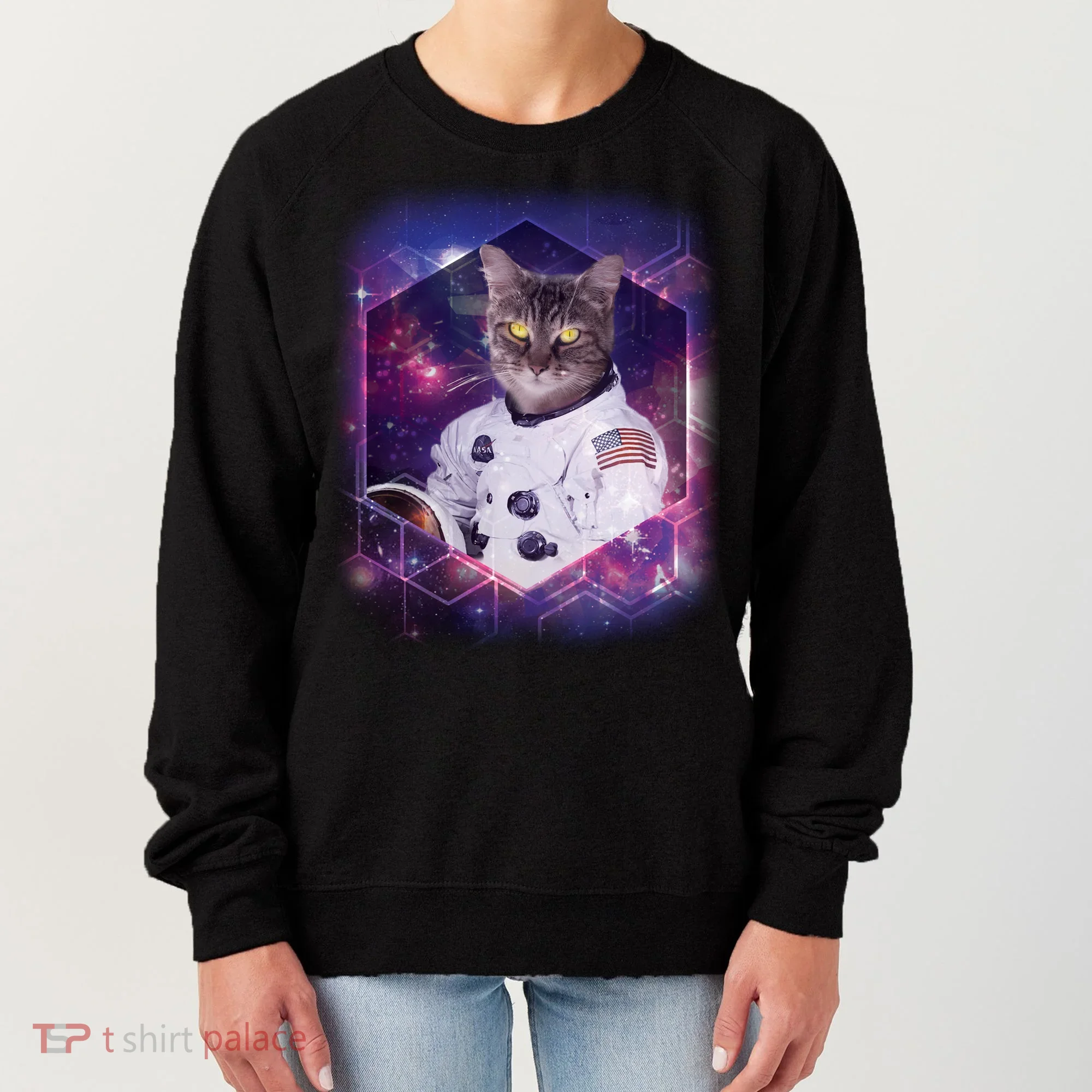 Astronaut Space Cat1 Women's Sweatshirt