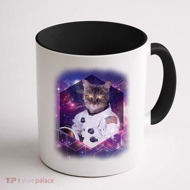 Astronaut Space Cat1 Coffee Mug back