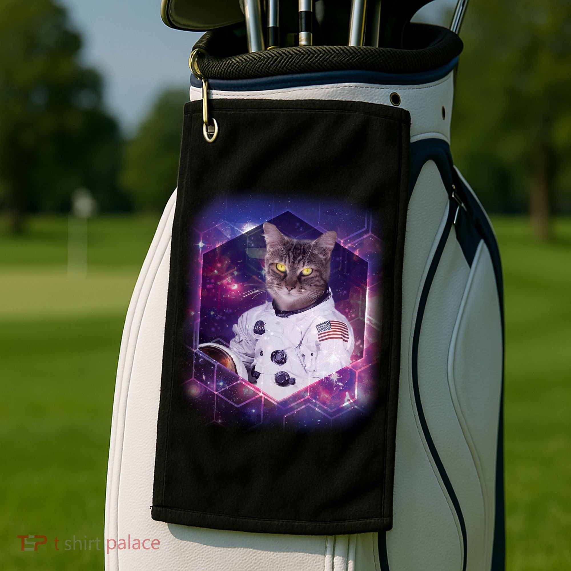 Astronaut Space Cat1 Golf Towel
