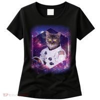 Astronaut Space Cat1 Women's T-Shirt thumb 0
