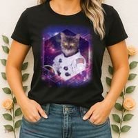 Astronaut Space Cat1 Women's T-Shirt thumb 2