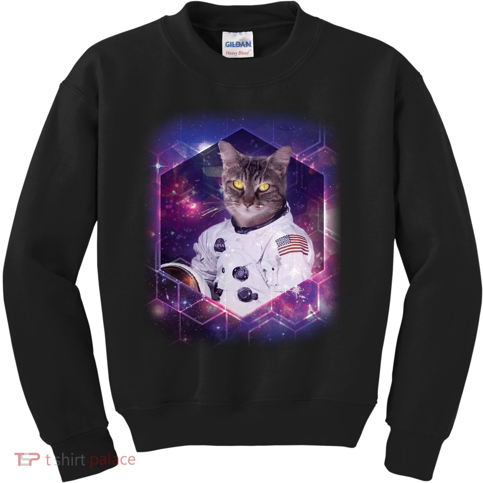 Astronaut Space Cat1 Kids Sweatshirt
