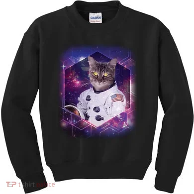 Astronaut Space Cat1 Kids Sweatshirt