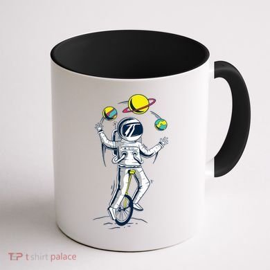 Astronaut Space Juggler Coffee Mug back