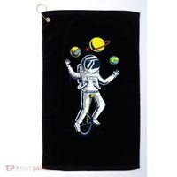 Astronaut Space Juggler Golf Towel thumb 0