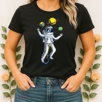 Astronaut Space Juggler Women's T-Shirt thumb 2