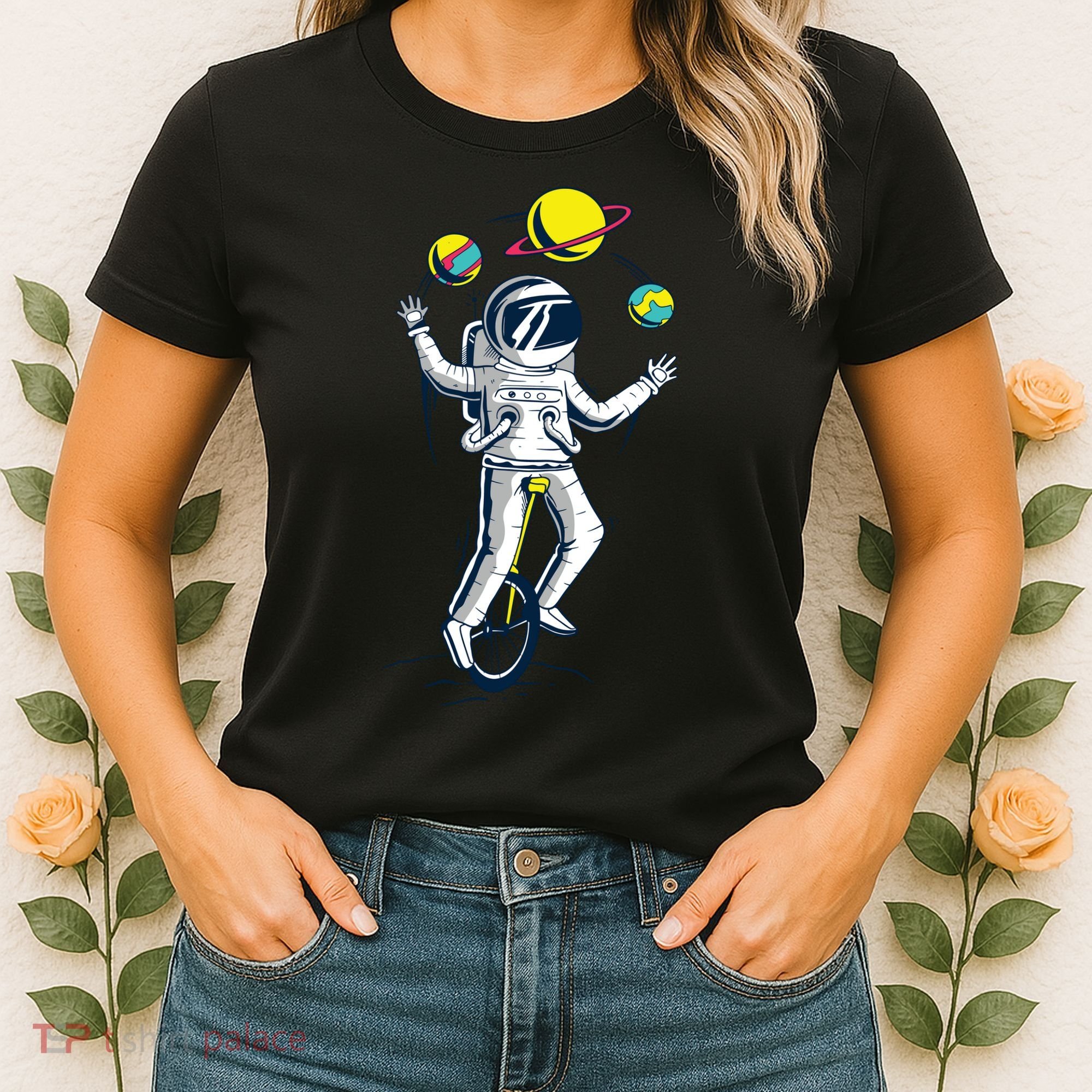 Astronaut Space Juggler Women's T-Shirt