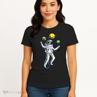 Astronaut Space Juggler Women's T-Shirt thumb 4