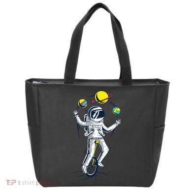 Astronaut Space Juggler Tote Bag
