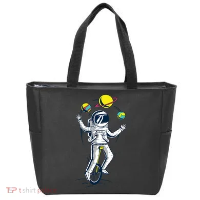 Astronaut Space Juggler Tote Bag