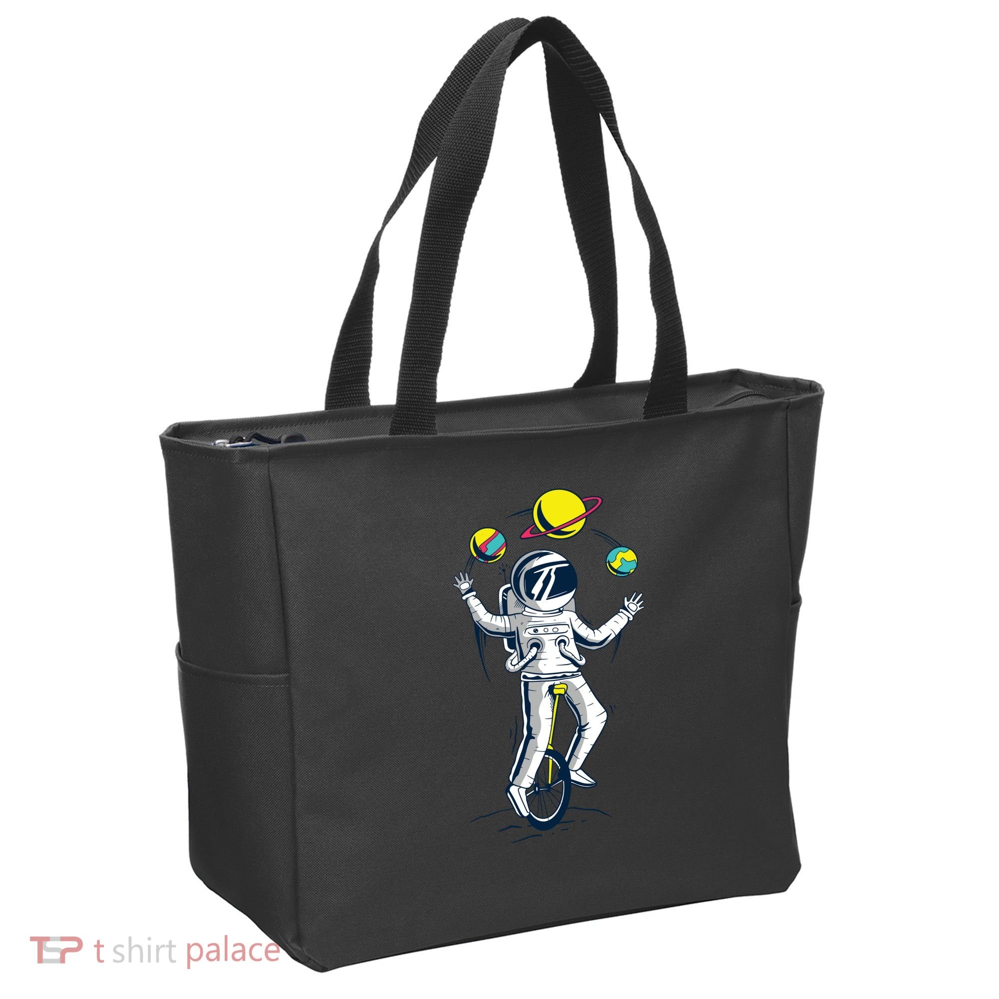 Astronaut Space Juggler Tote Bag