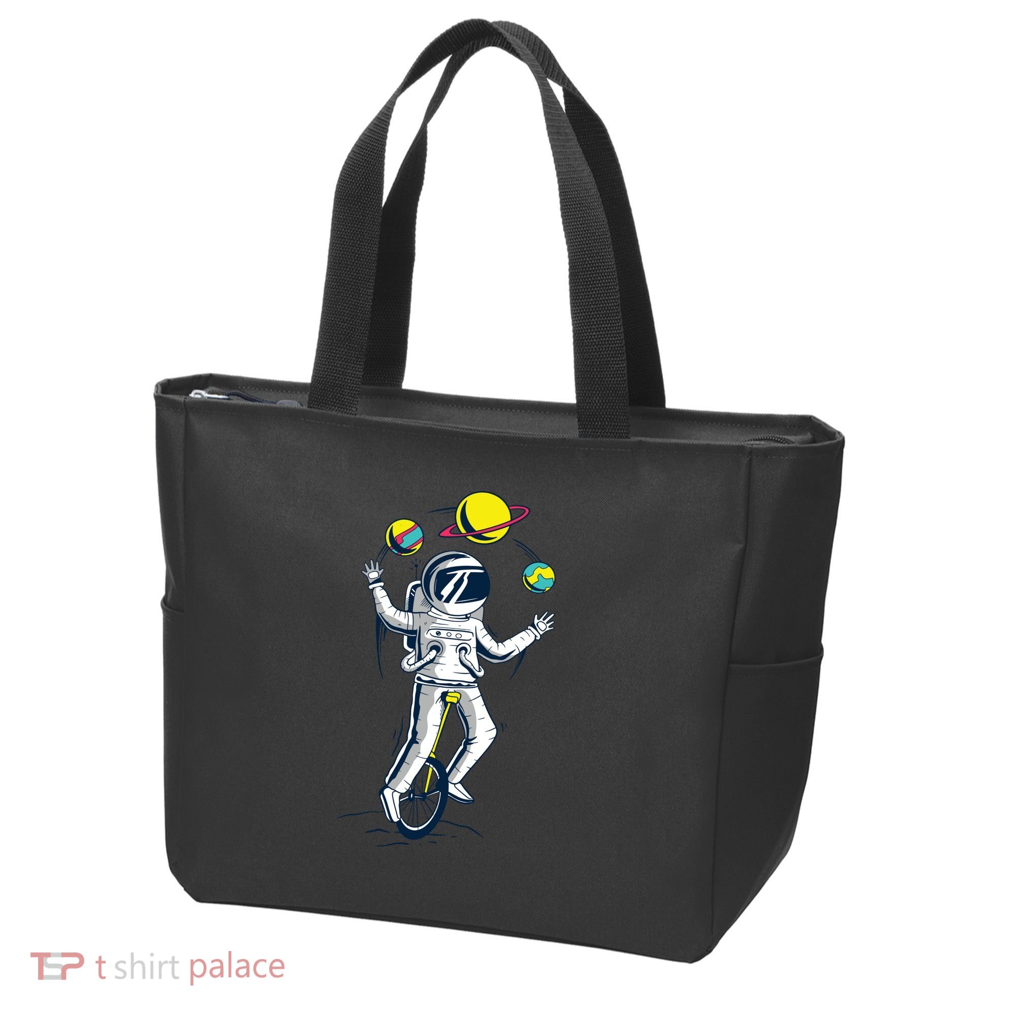 Astronaut Space Juggler Tote Bag