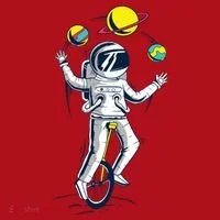 Astronaut Space Juggler Christmas Stocking thumb 1