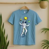 Astronaut Space Juggler T-Shirt thumb 2