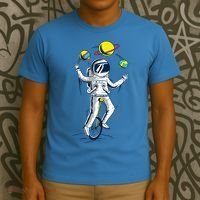 Astronaut Space Juggler T-Shirt thumb 3