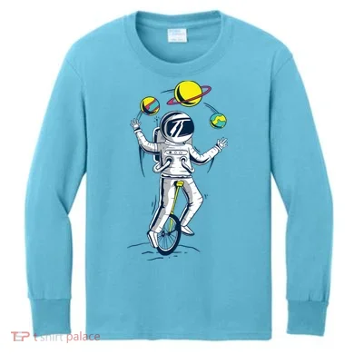 Astronaut Space Juggler Kids Long Sleeve Shirt