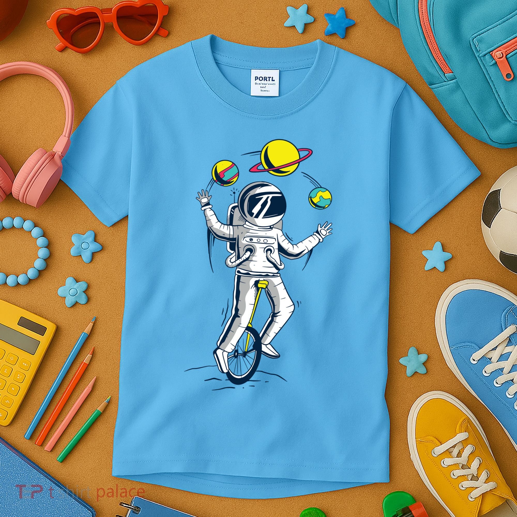 Astronaut Space Juggler Kids T-Shirt