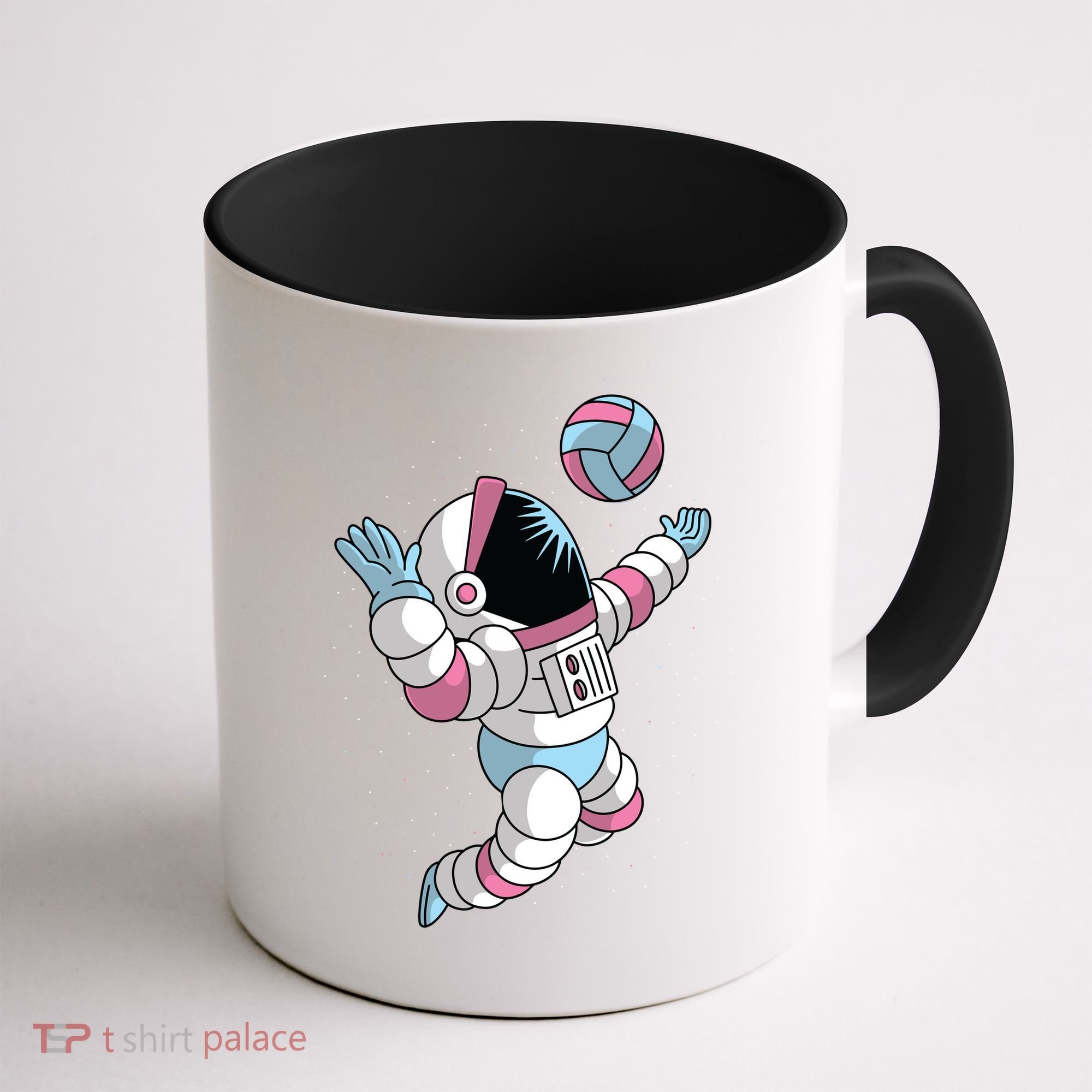 Astronaut Space Volleyball Coffee Mug